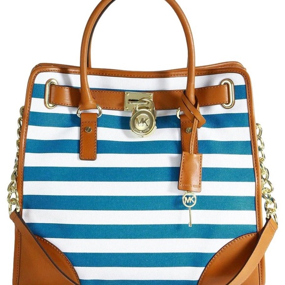 Michael Kors Canvas Nautical Hamilton Tote